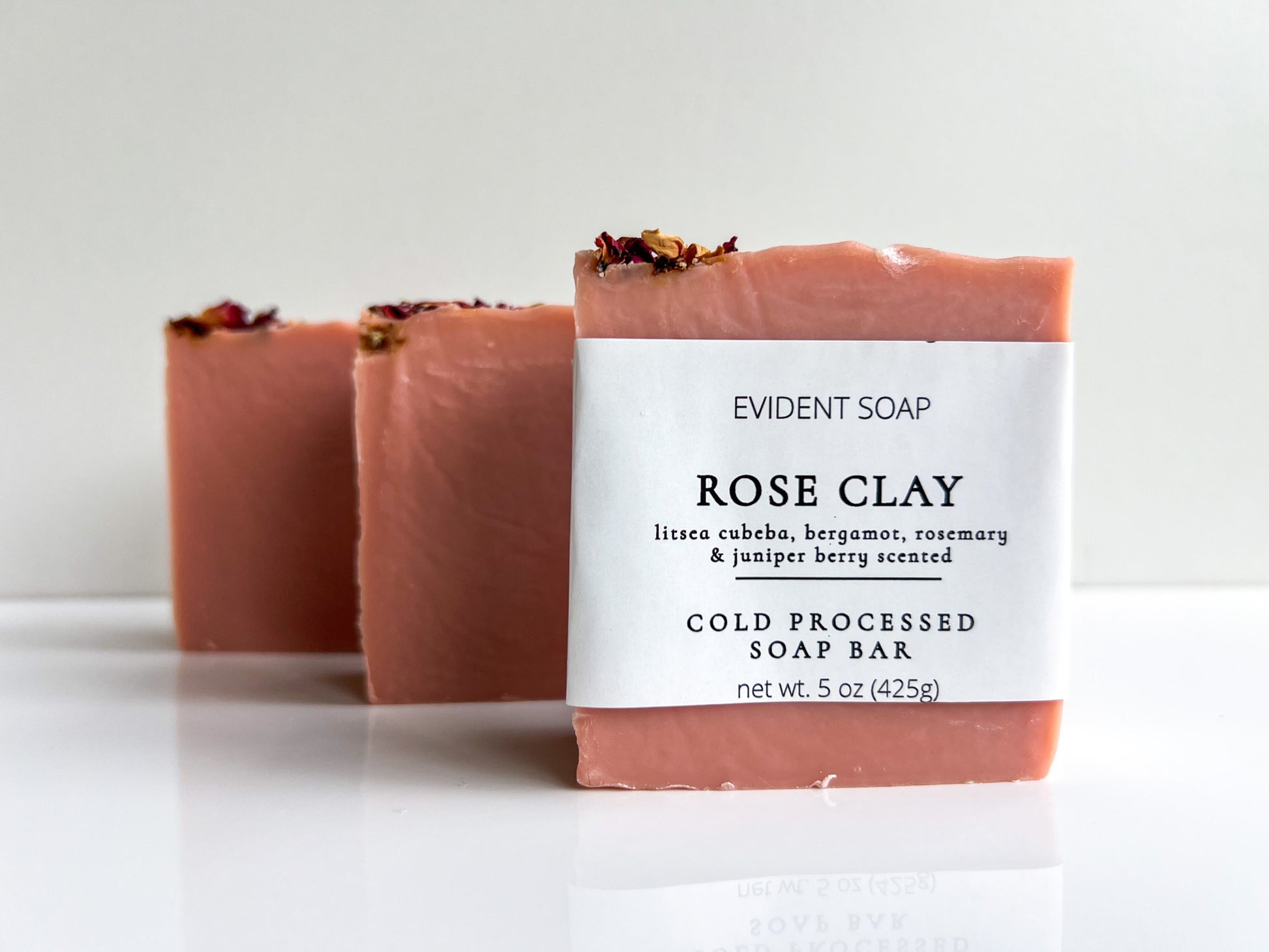 Rose Clay Soap - Evident Soap 