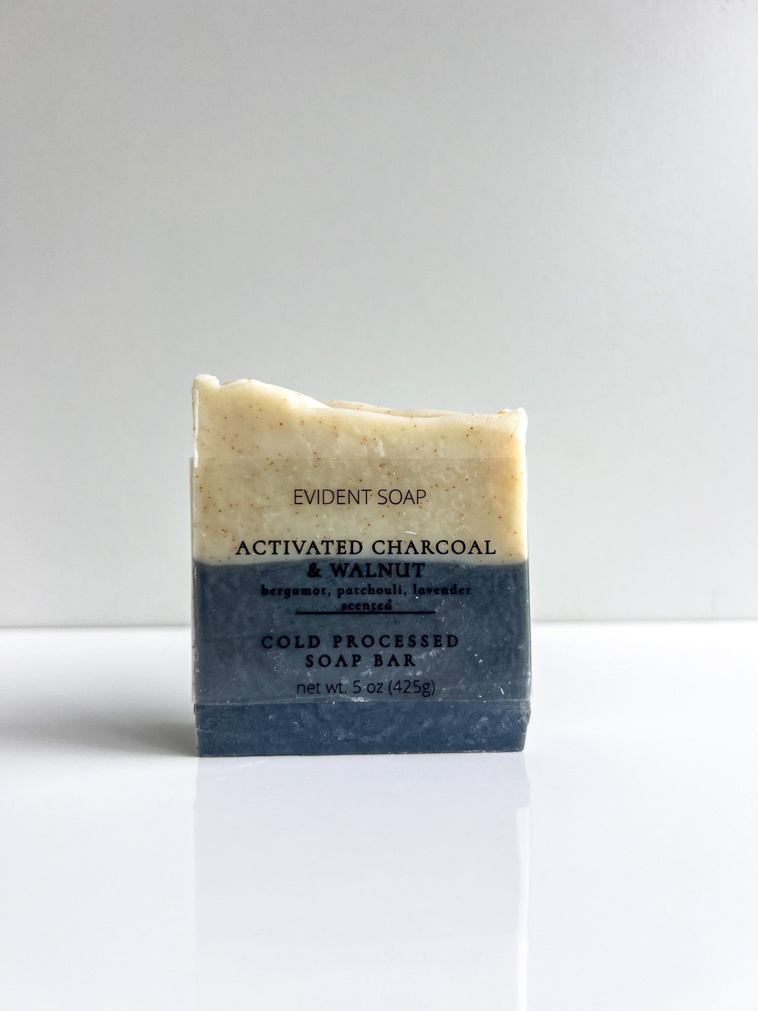 Activated Charcoal & Walnut Soap - Evident Soap 