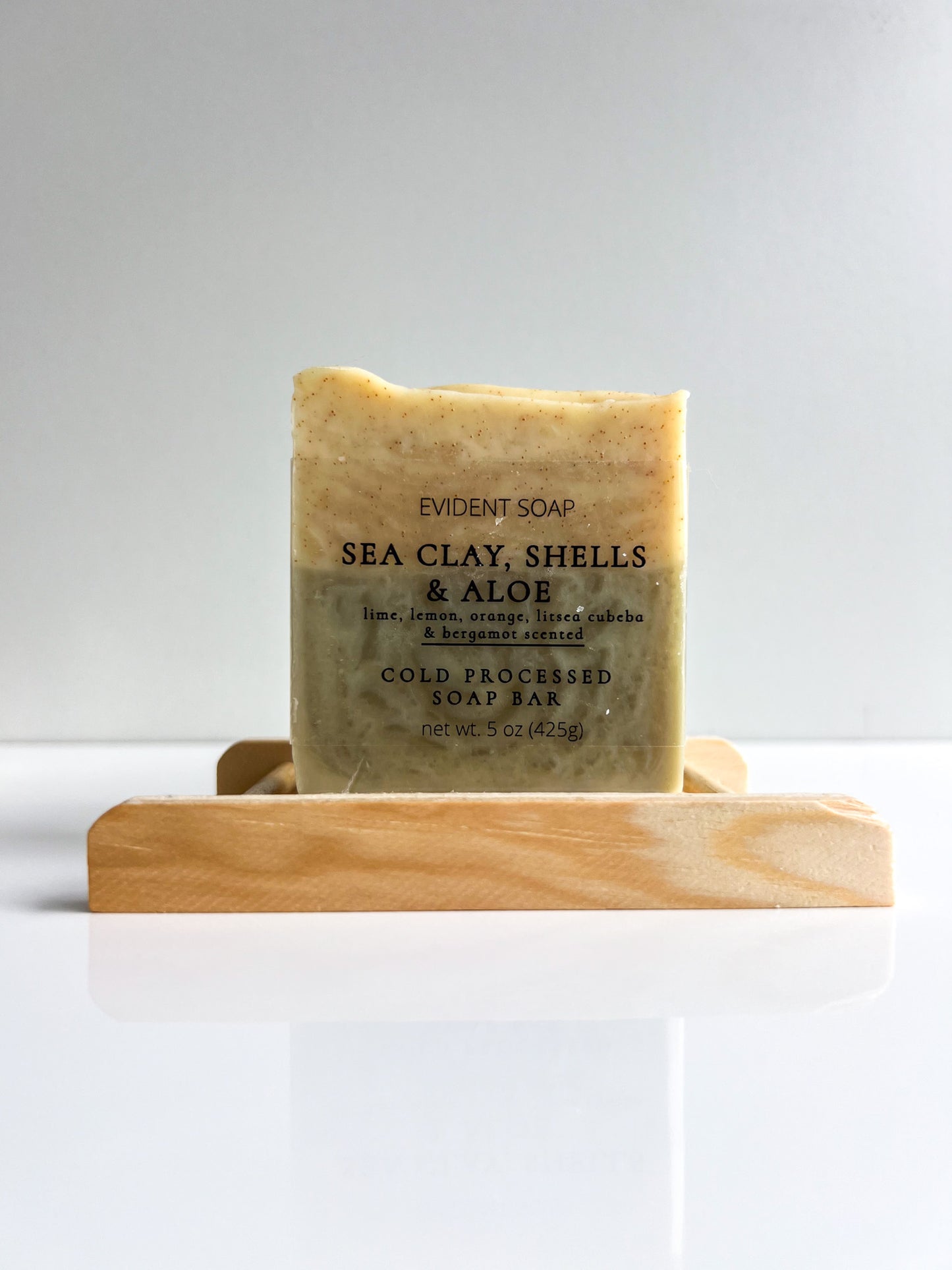 Sea Clay, Shells & Aloe Soap - Evident Soap 