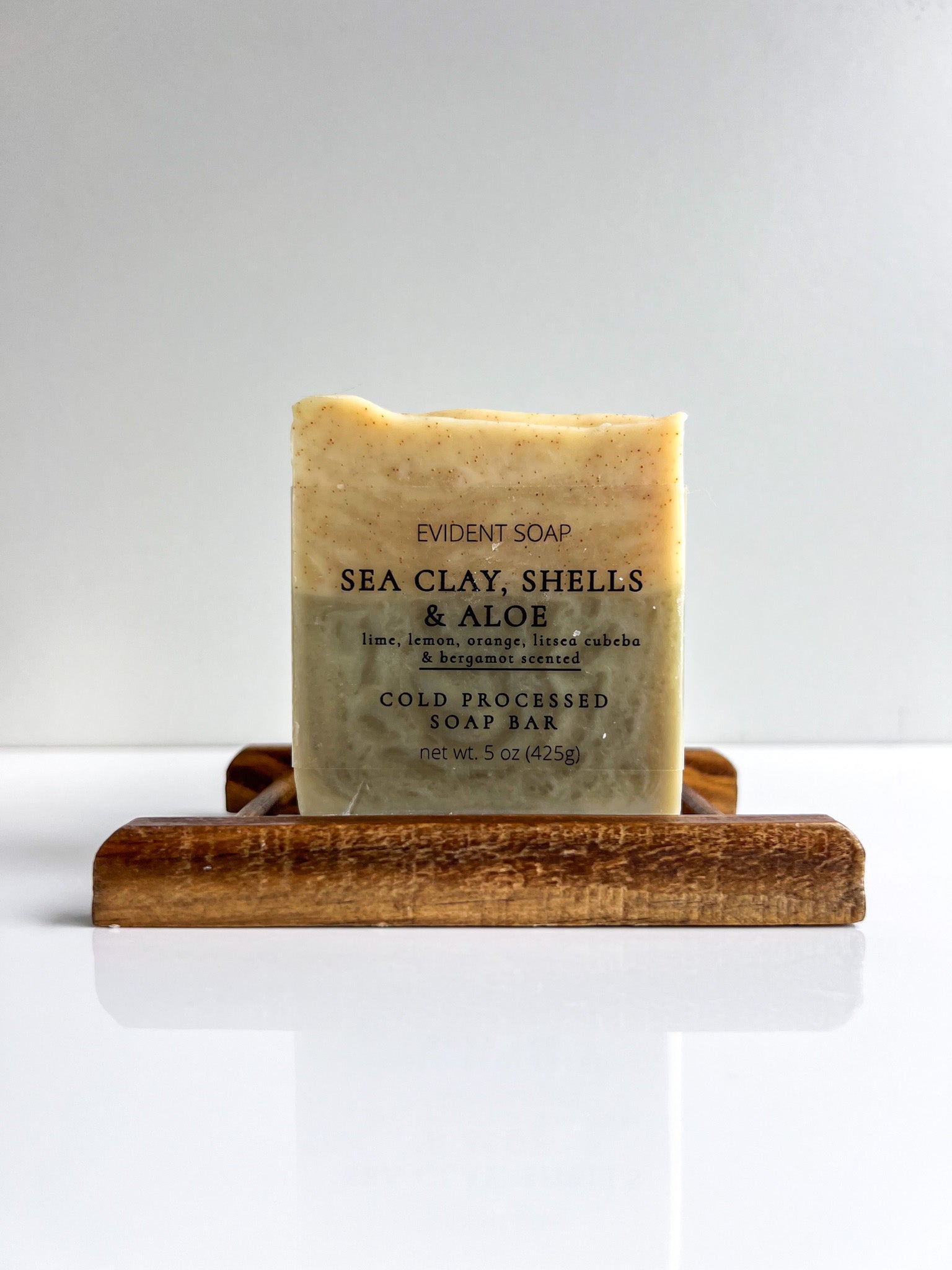 Sea Clay, Shells & Aloe Soap - Evident Soap 