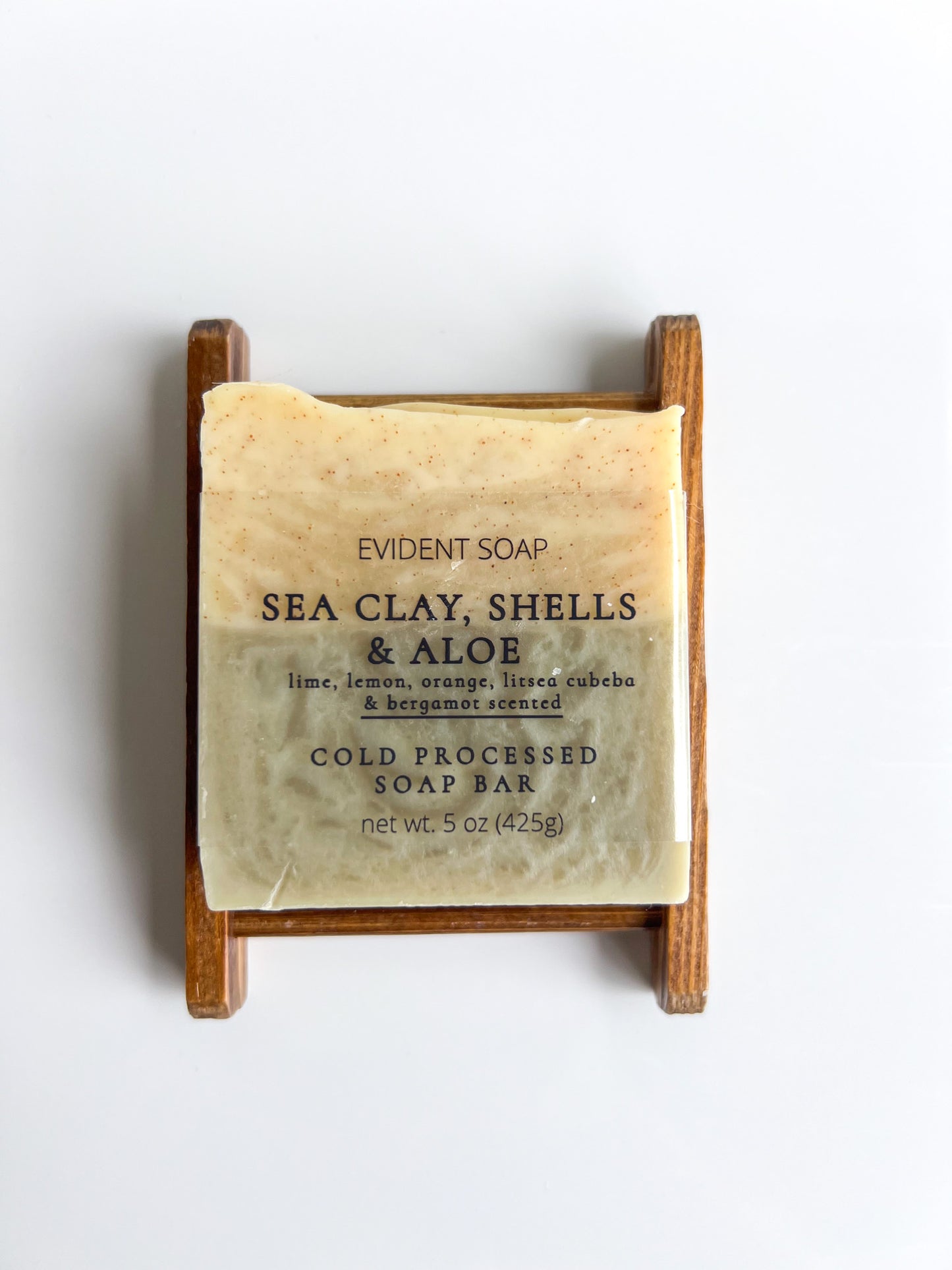 Sea Clay, Shells & Aloe Soap - Evident Soap 