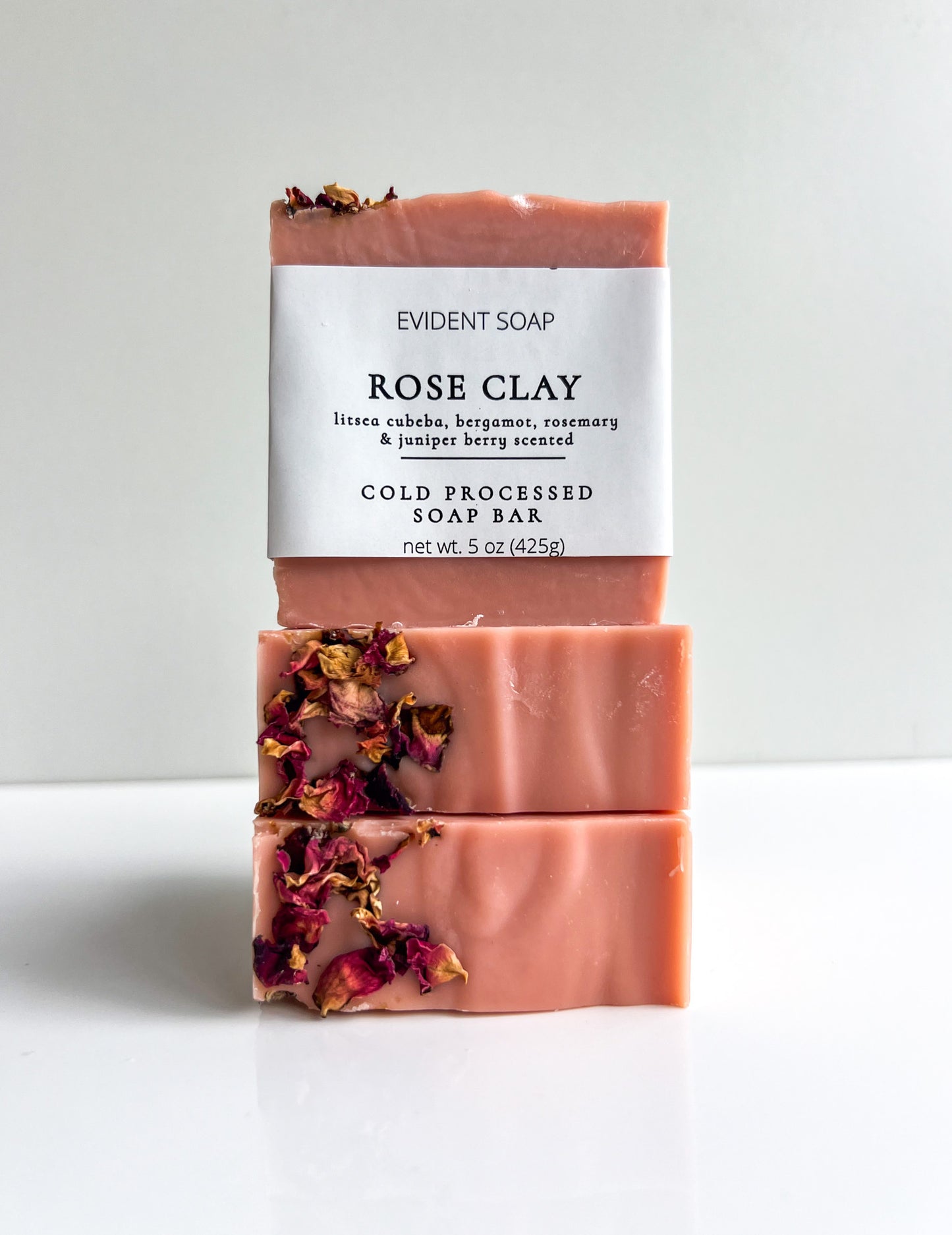 Rose Clay Soap - Evident Soap 