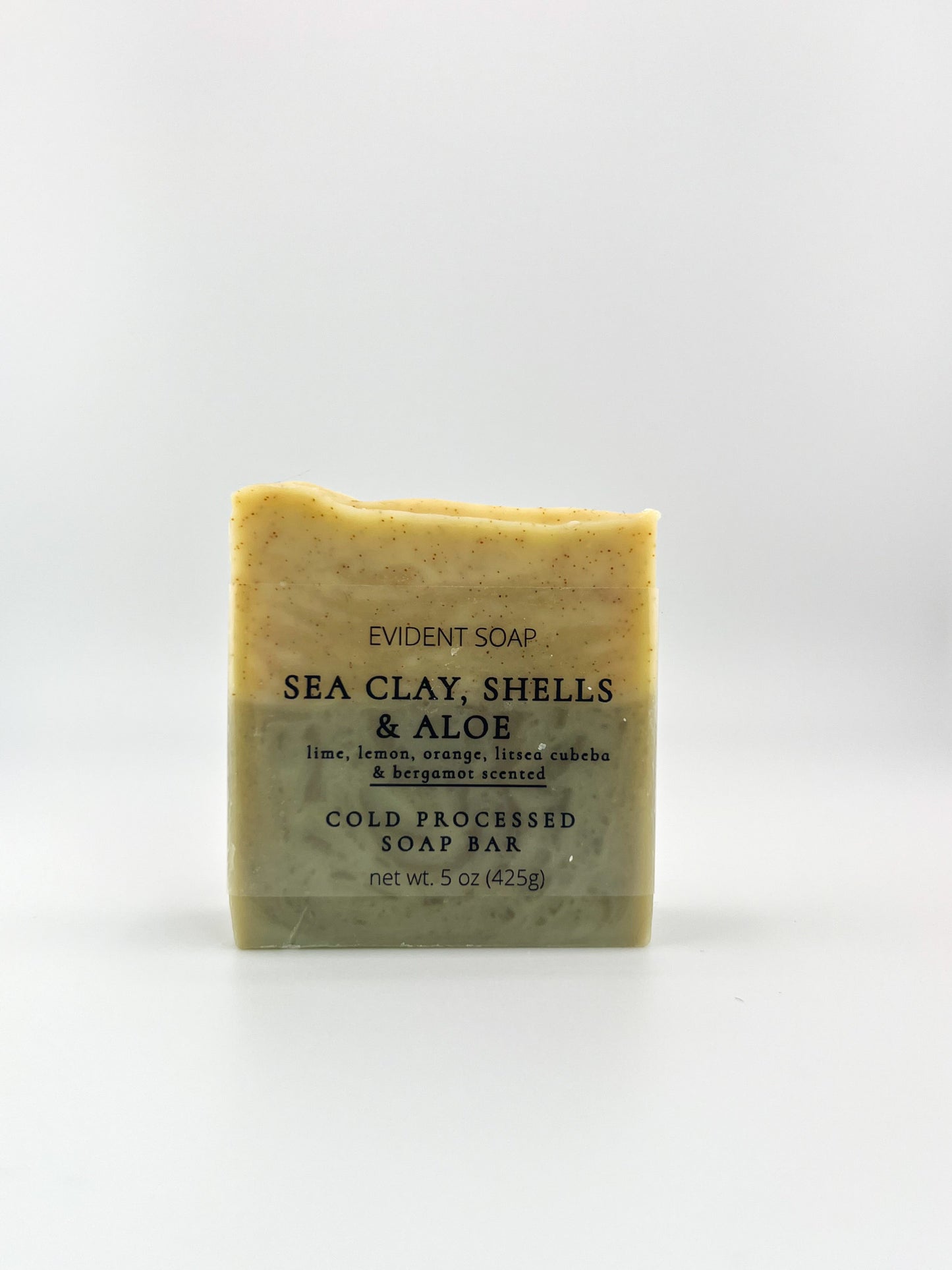 Sea Clay, Shells & Aloe Soap - Evident Soap 